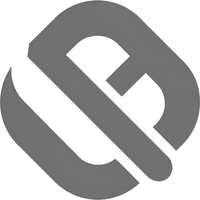 Минималистичный абстрактный логотип компании Бизнес Интернет в серых тонах на белом фоне